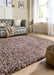 Origins rocks shaggy natural Brown, Beige Living Room Wool Rug.