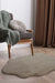 Homemaker luxury faux fur natural Beige Living Room Shaggy Rug.