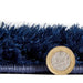 Think Rugs lux shaggy navy Blue, Navy Living Room Shaggy Rug.