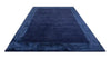 Asiatic ascot navy Blue, Navy Living Room Wool Rug.