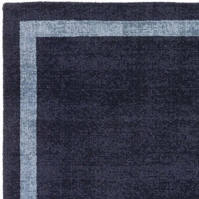 Asiatic albi navy Blue, Navy Living Room Wool Rug.