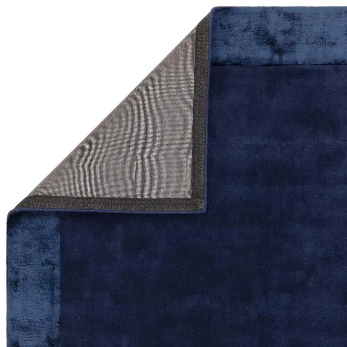 Asiatic ascot navy Blue, Navy Living Room Wool Rug.