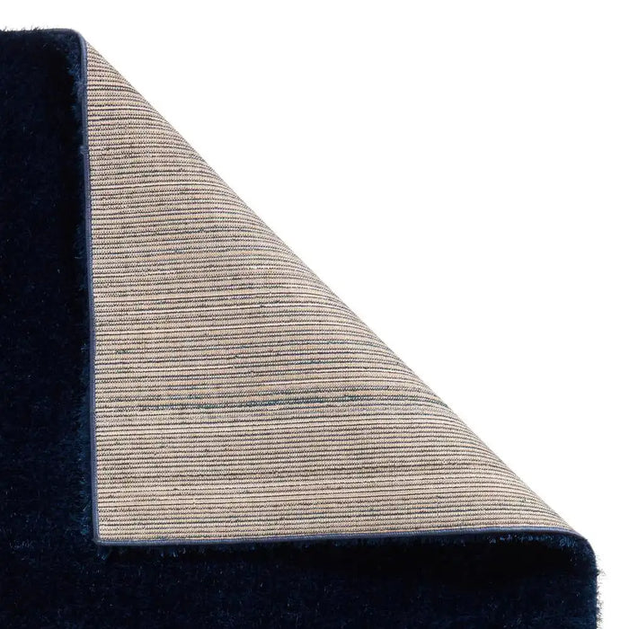 Think Rugs lux shaggy navy Blue, Navy Living Room Shaggy Rug.