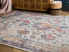 Origins vogue navy rust Blue, Orange, Navy Living Room  Rug.