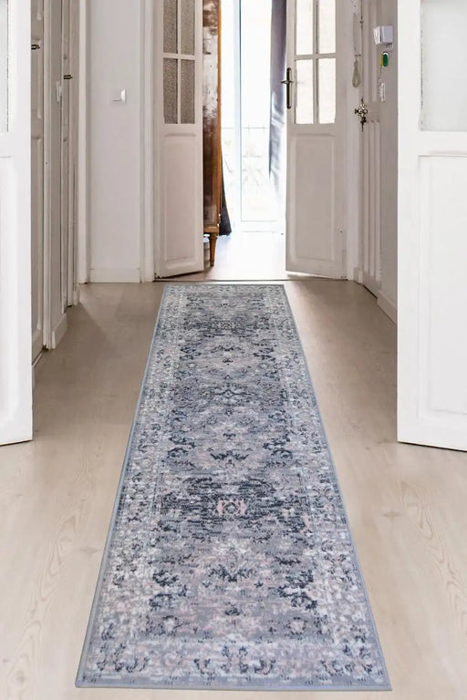 Homemaker maestro new trad grey pink Grey Living Room  Rug.
