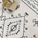 Origins washable soho nomad grey Grey, Black, Ivory Living Room Geometric Rug.