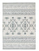 Origins washable soho nomad grey Grey, Black, Ivory Living Room Geometric Rug.