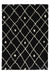 Homemaker snug melrose nomadic black Black Living Room Geometric Rug.