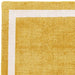 Asiatic albi ochre Yellow Living Room Wool Rug.