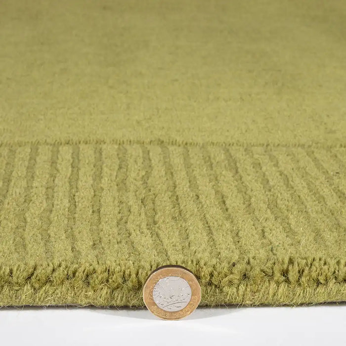 Esselle mayfair esme olive Green Living Room Wool Rug.
