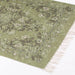 Esselle kew antique indoor outdoors olive Green Living Room Washable Rug.