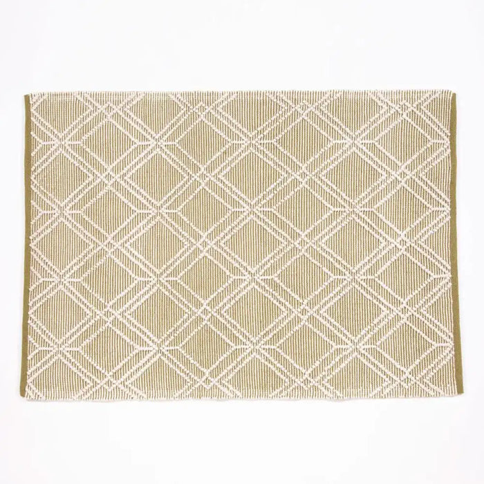 Esselle blenheim outdoor olive Green Living Room Washable Rug.