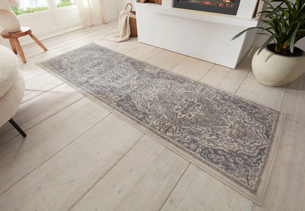 Hanse Home terrain orken cream grey Grey, Cream Living Room Moroccan Rug.
