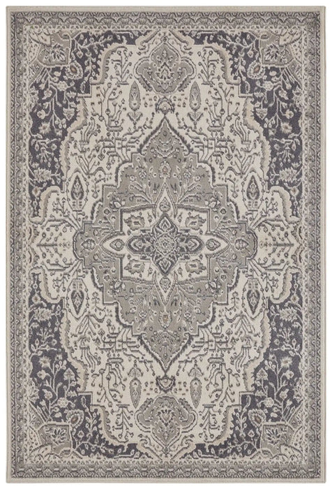 Hanse Home terrain orken cream grey Grey, Cream Living Room Moroccan Rug.
