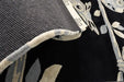 Woven Edge natural world owl Grey, Black Living Room Wool Rug.