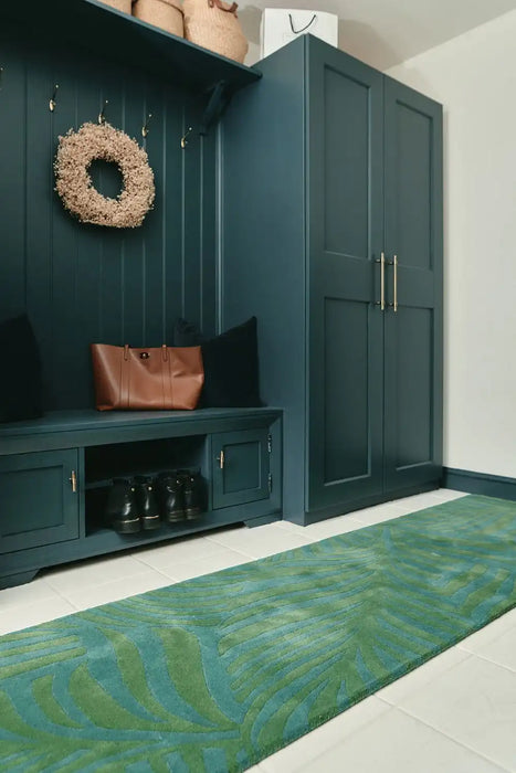 Woven Edge woven edge runners paradise c2 green Green Living Room Wool Rug.