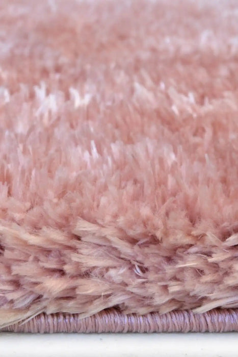Homemaker lagom pink Pink Living Room Shaggy Rug.