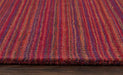 Origins fine stripe purple pink Purple, Pink, Red Living Room Wool Rug.