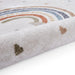Think Rugs vida washable rainbow Ivory, Multicoloured Bedroom  Washable Rug.