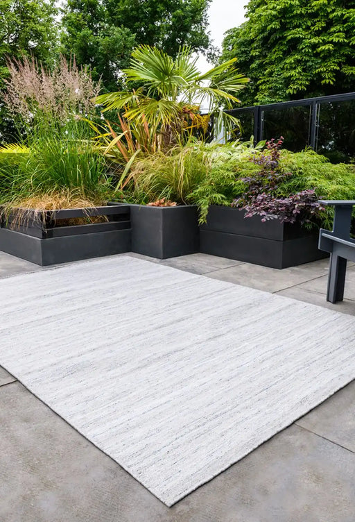 Woven Edge reverie reverie quartz lake blue Grey Living Room  Rug.