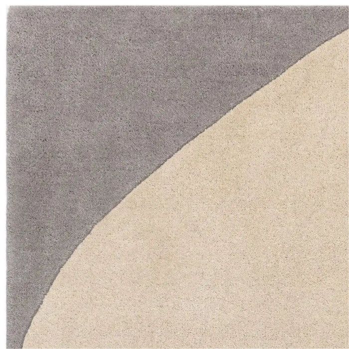 Asiatic reef rf25 mid century teal Grey, Multicoloured Living Room Wool Rug.