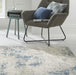 Concept Looms rossa succession ros03 ivory blue Blue, Ivory Living Room  Rug.