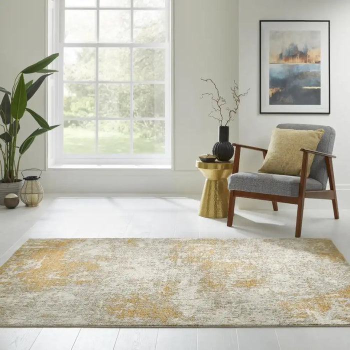 Concept Looms rossa succession ros03 ivory gold Yellow, Ivory Living Room  Rug.