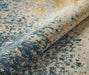 Nourison rossa ros13 light blue gold Blue, Multicoloured, Orange Living Room  Rug.