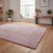 Think Rugs cove rose Pink Living Room Shaggy Rug.