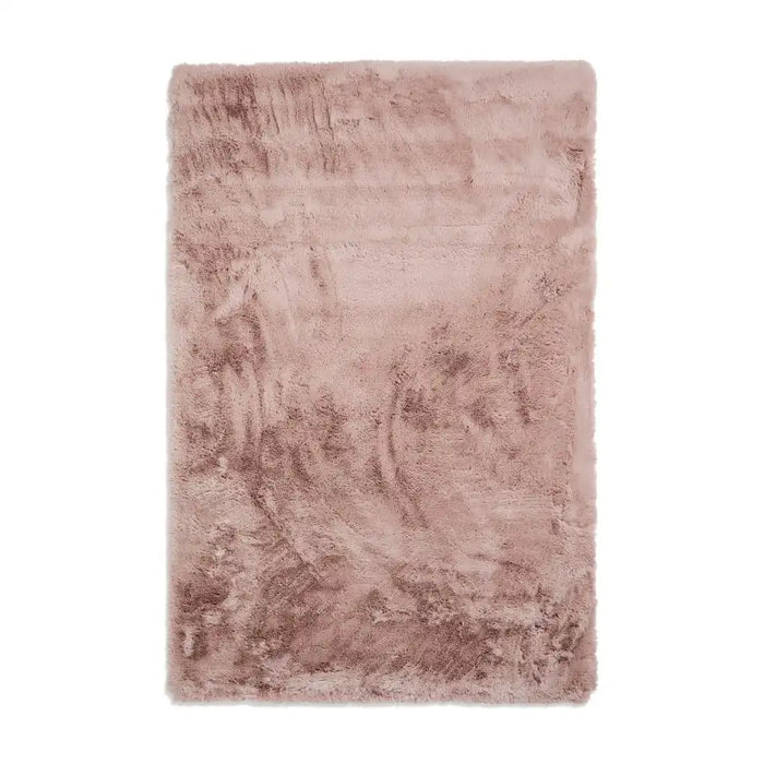 Think Rugs super teddy rose Pink Living Room Shaggy Rug.