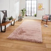 Think Rugs super teddy rose Pink Living Room Shaggy Rug.