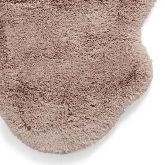Think Rugs super teddy sheepskin rose Pink Living Room Shaggy Rug.