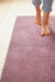 Origins sense rose Pink Living Room Shaggy Rug.