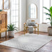 Surya elz rosemary 2369 grey Grey Living Room Geometric Rug.