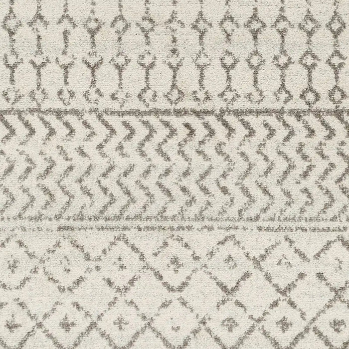 Surya elz rosemary 2369 grey Grey Living Room Geometric Rug.