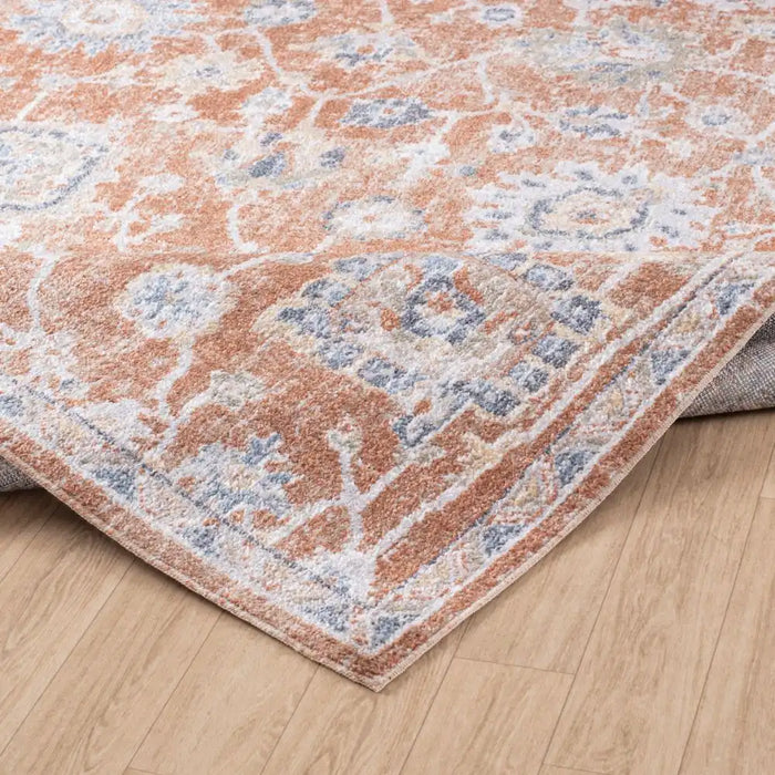 Surya lll ruby 2326 red Multicoloured, Orange, Red Living Room Geometric Rug.