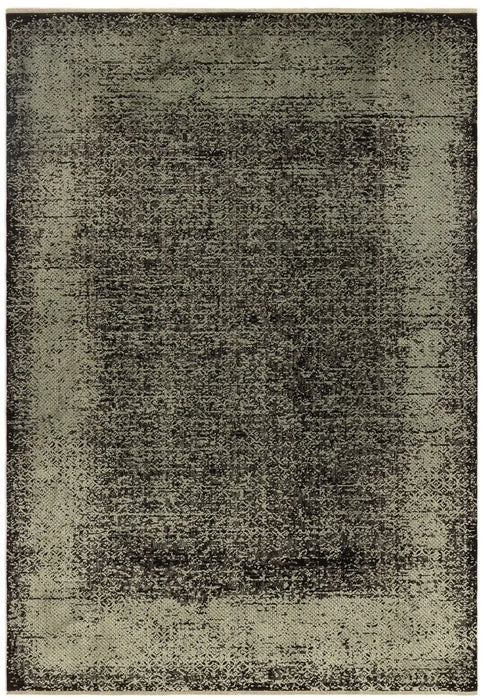 Asiatic elodie sage black Green, Black Living Room  Rug.