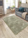 Origins chicago sage green Green Living Room Shaggy Rug.