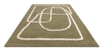 Asiatic infinity sage Green Living Room Wool Rug.