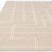 Asiatic ada sand Beige Living Room Wool Rug.