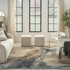 Nourison silk shadows sha23 beige blue Blue, Beige Living Room  Rug.