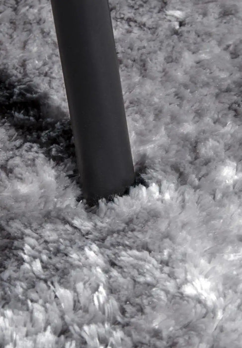 Elle Decoration elle cosy silver Grey Living Room Shaggy Rug.