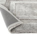 Origins frame silver Grey Living Room Geometric Rug.