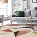 Asiatic sketch sk19 kaleidoscope multi Multicoloured, Pink, Red Living Room  Rug.