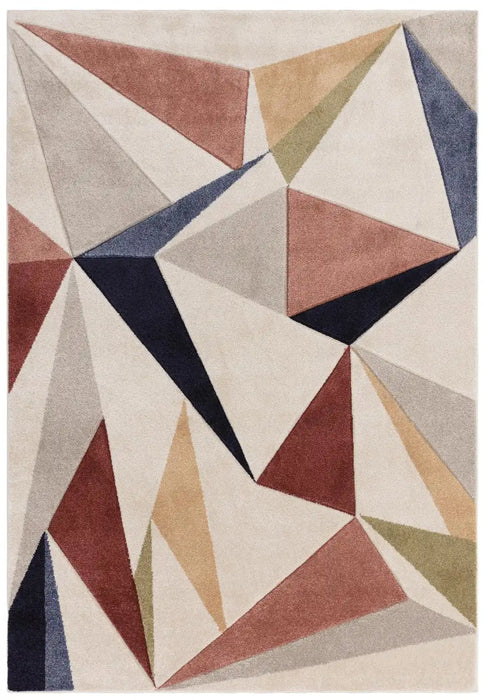 Asiatic sketch sk19 kaleidoscope multi Multicoloured, Pink, Red Living Room  Rug.