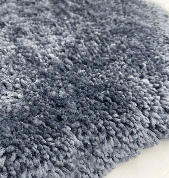 Origins my lux smoke blue Blue Living Room  Rug.