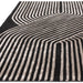 Asiatic matrix asiatic solstice gunmetal Grey, Black Living Room Wool Rug.