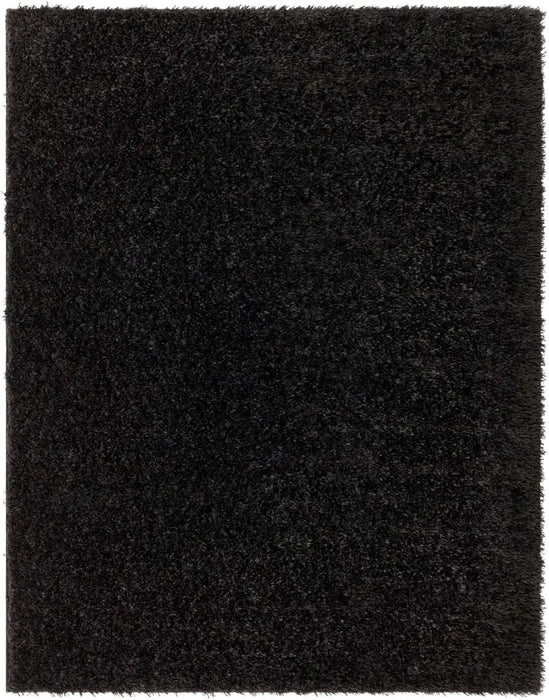 Surya mog soso 2301 black Black Living Room Shaggy Rug.