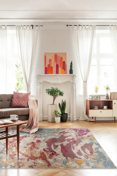 Asiatic colores cloud splash co06 Multicoloured Living Room  Rug.