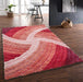 Rug Style 3d ultimate shaggy stella blush Pink Living Room Geometric Rug.